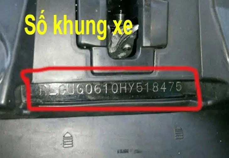  Cà Số Khung Số Máy