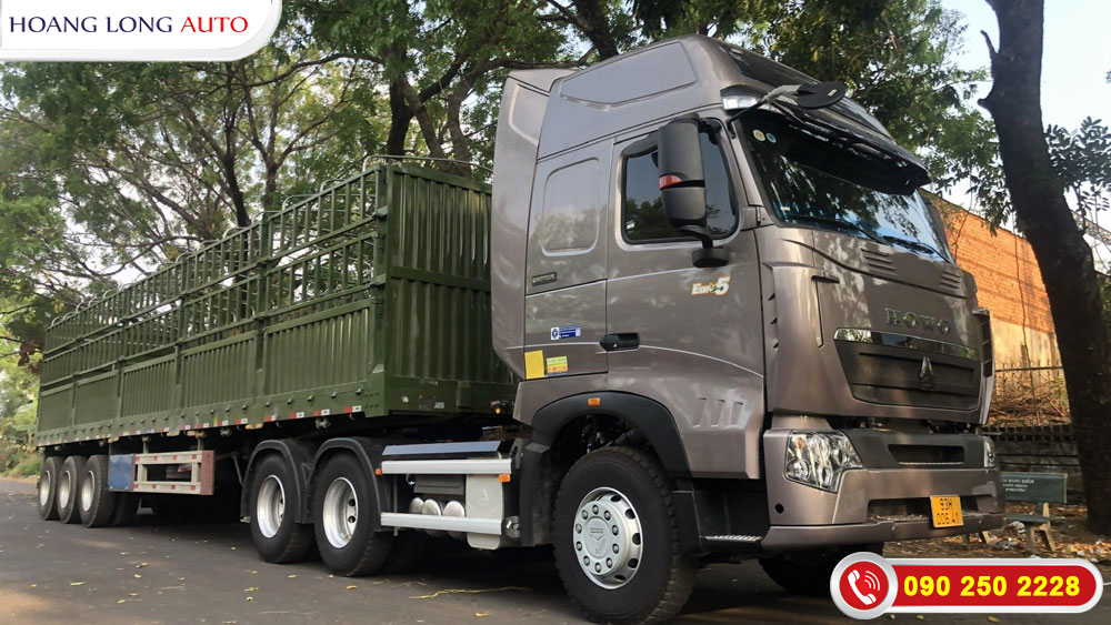 Xe đầu kéo mooc lồng Trung Quốc