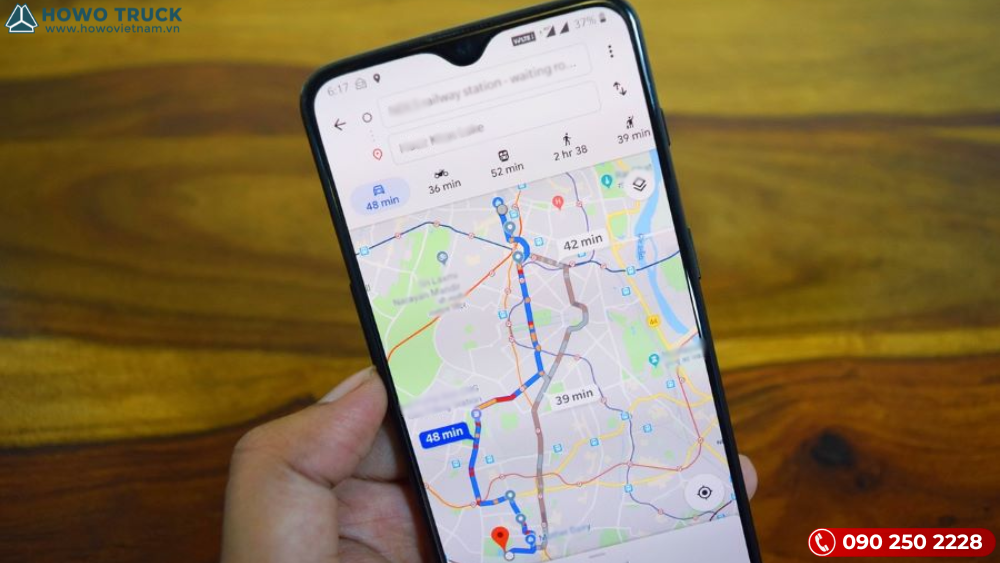 Google map gợi ý lộ trình tránh ùn tắc theo thời gian thực
