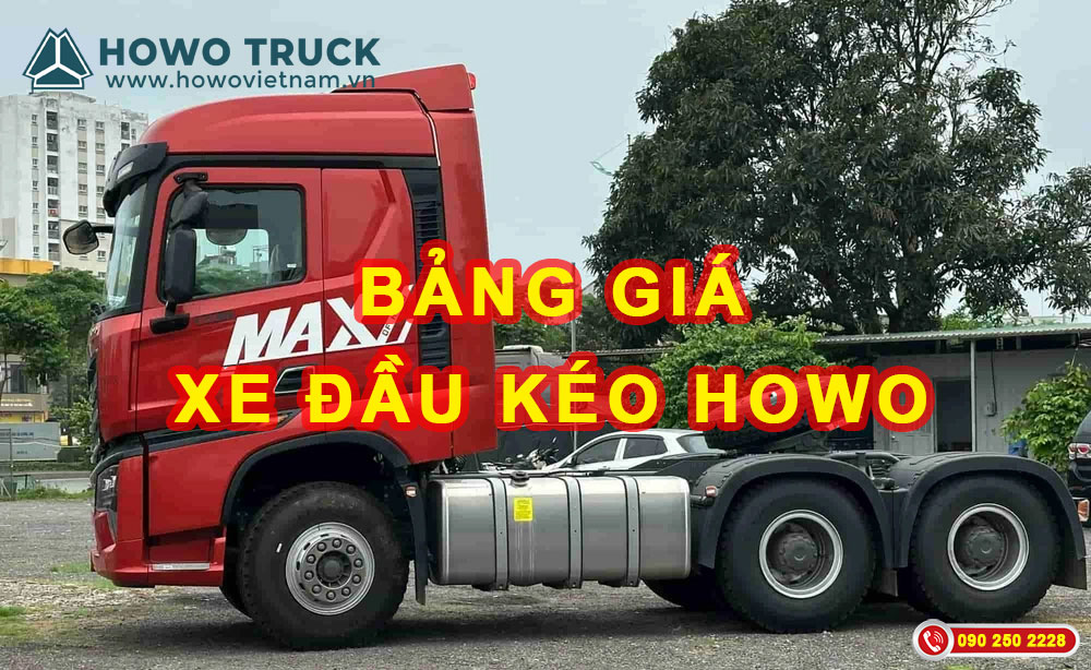 Bảng giá xe đầu kéo Howo 2026